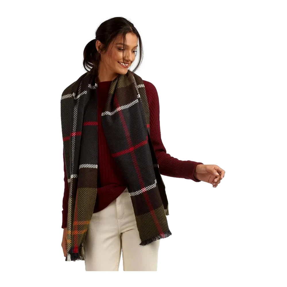 Barbour Klassieke Tartan Sjaal Blair Stijl Multicolor Dames