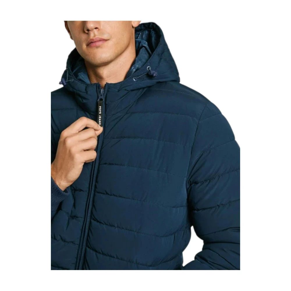 Pepe Jeans Moderne Geïsoleerde Jas voor Mannen Blue Heren