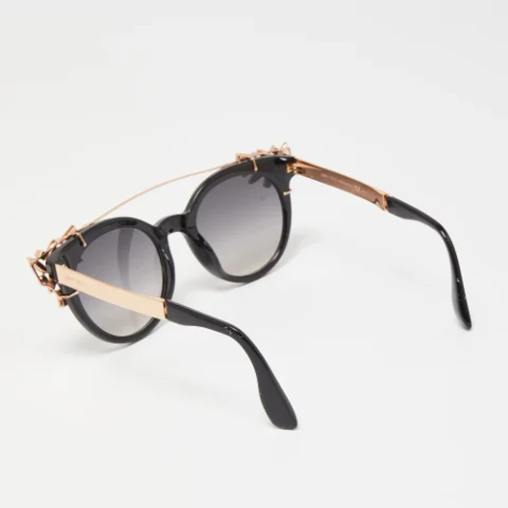 Jimmy Choo Pre-owned Acetate sunglasses Black Dames