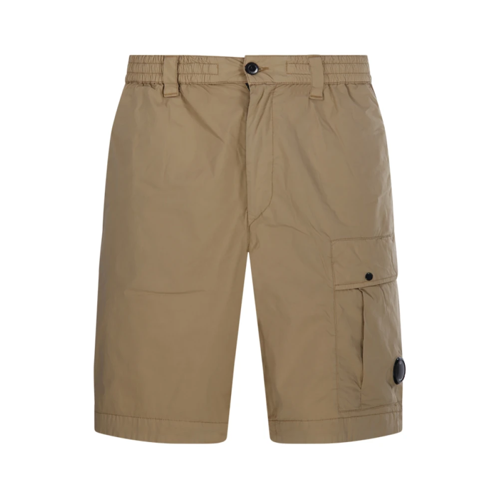 C.p. Company Men's Brown Casual Shorts, S, Bermuda Cargo