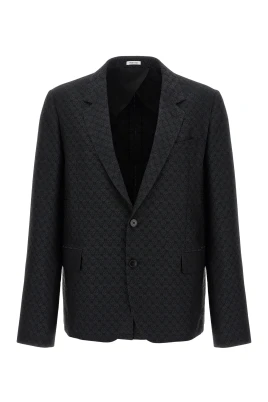 Skull Jacquard Deconstructed Jacket