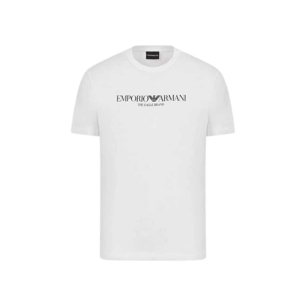 Emporio Armani Aquila Logo T-Shirt White Heren