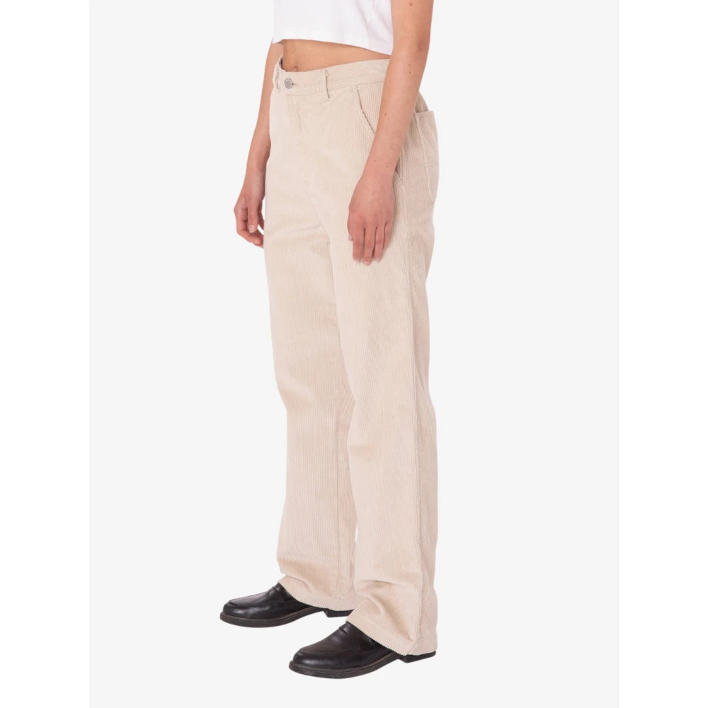 Obey Ivoor Corduroy Carpenter Broek Beige Heren