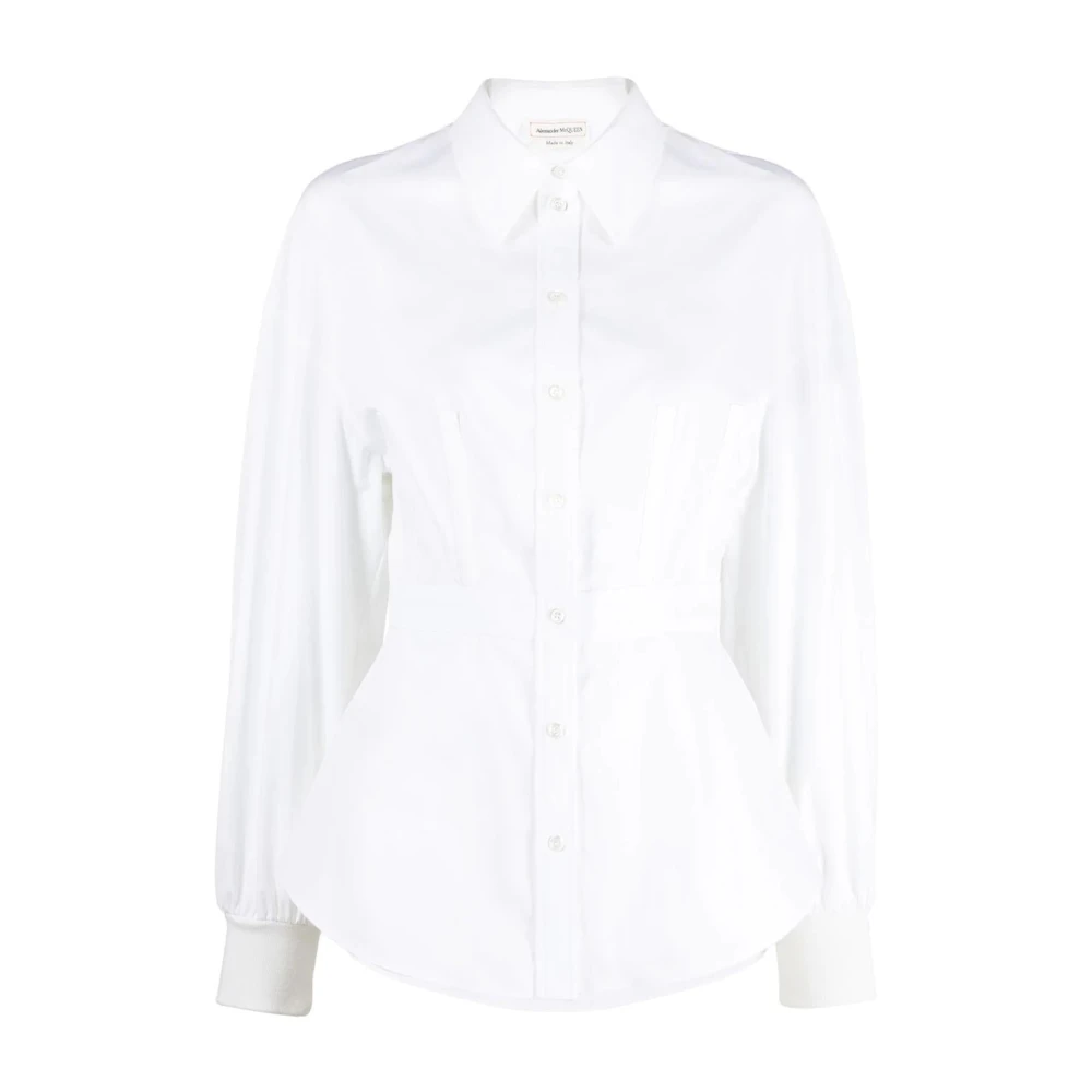 Alexander wang Cocoon-Mouw Katoenen Overhemd White Dames