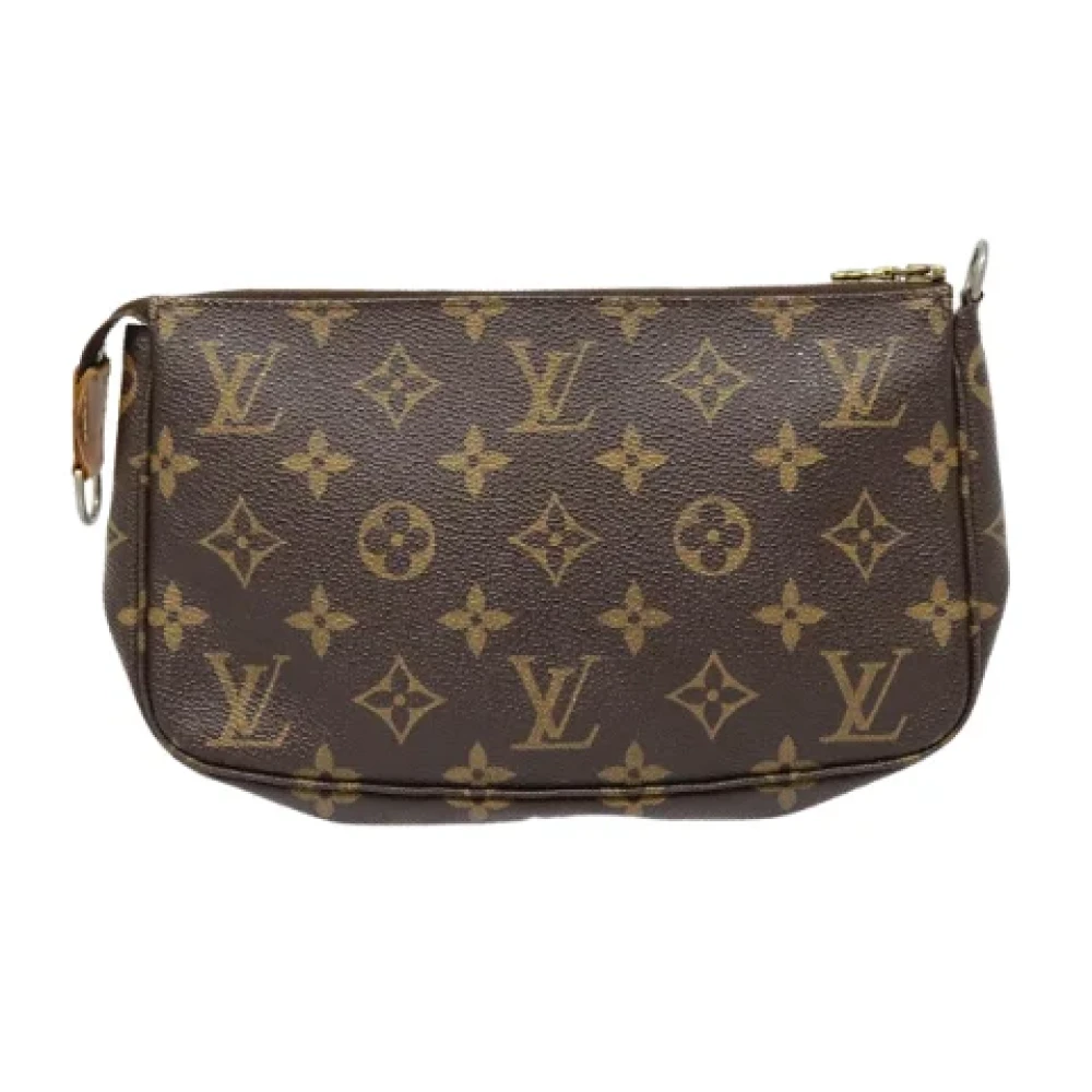 Louis Vuitton Vintage Pre-owned Canvas clutches Brown Dames