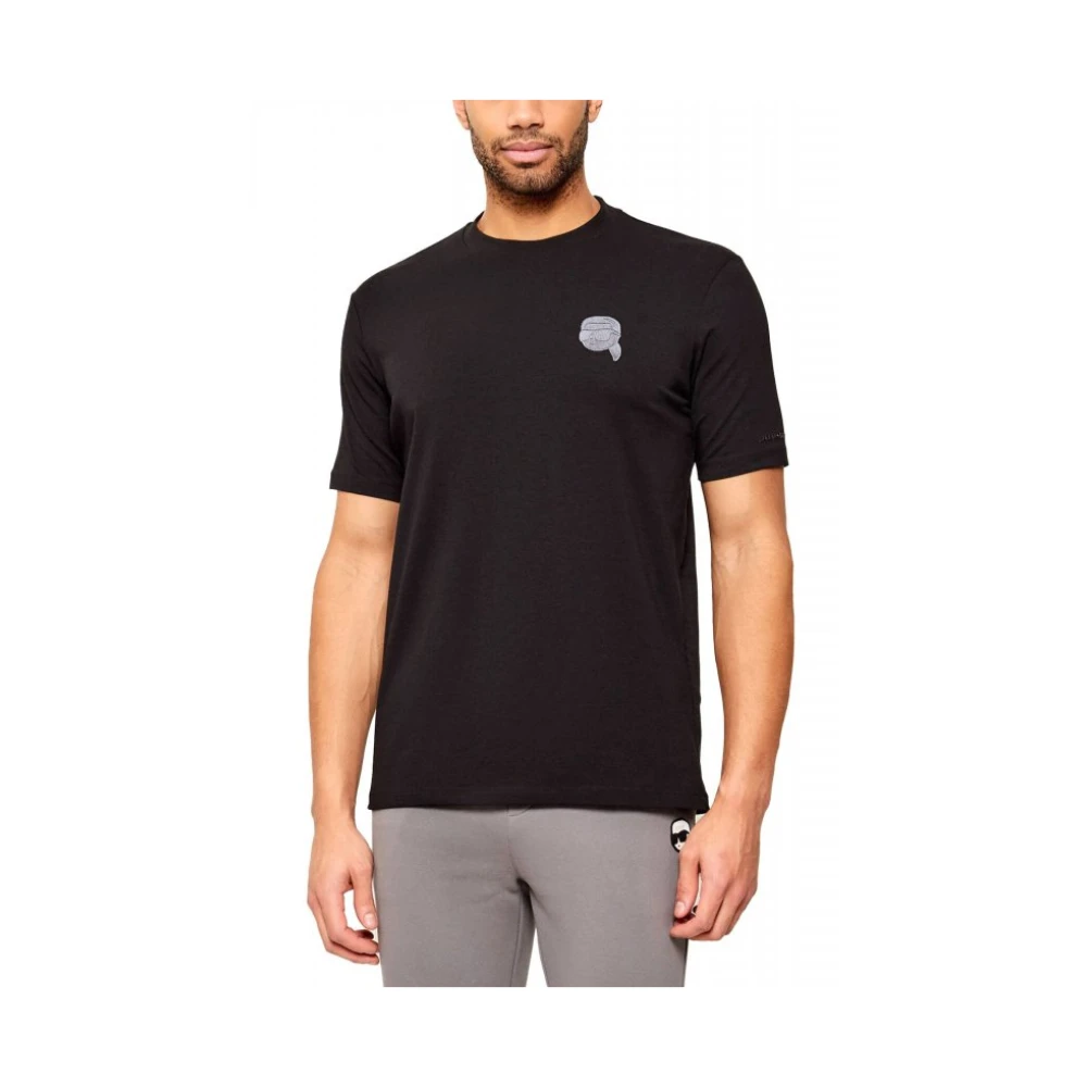 Karl Lagerfeld Men's Black T-Shirts, Xl, Crewneck T-Shirt