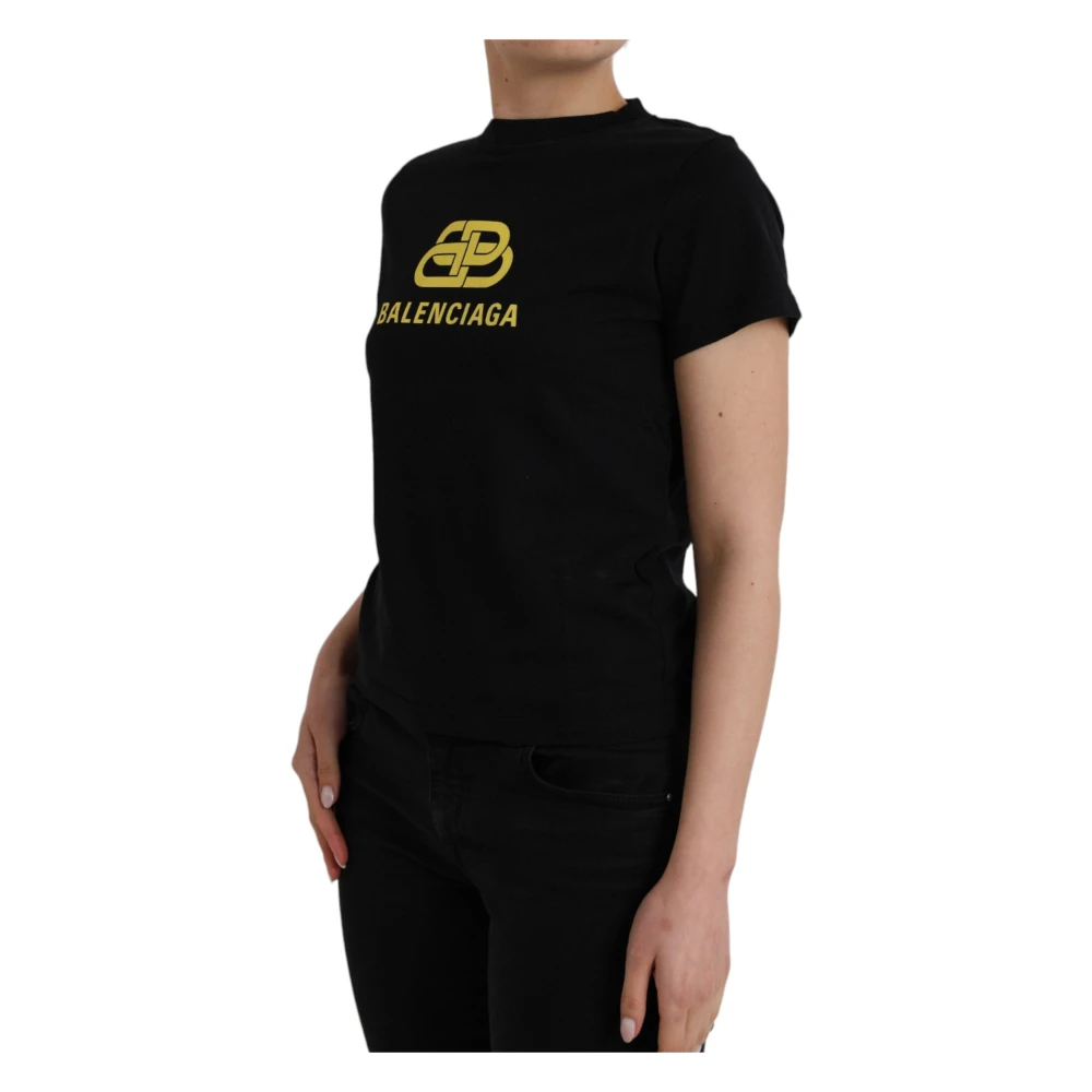 Balenciaga T-shirt met logoprint Black Dames
