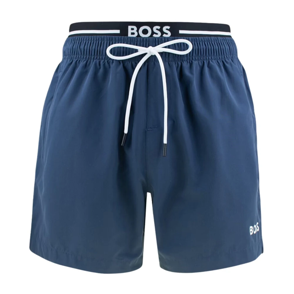 Hugo Boss Herr Boxer Badbyxor Amur Blue, Herr