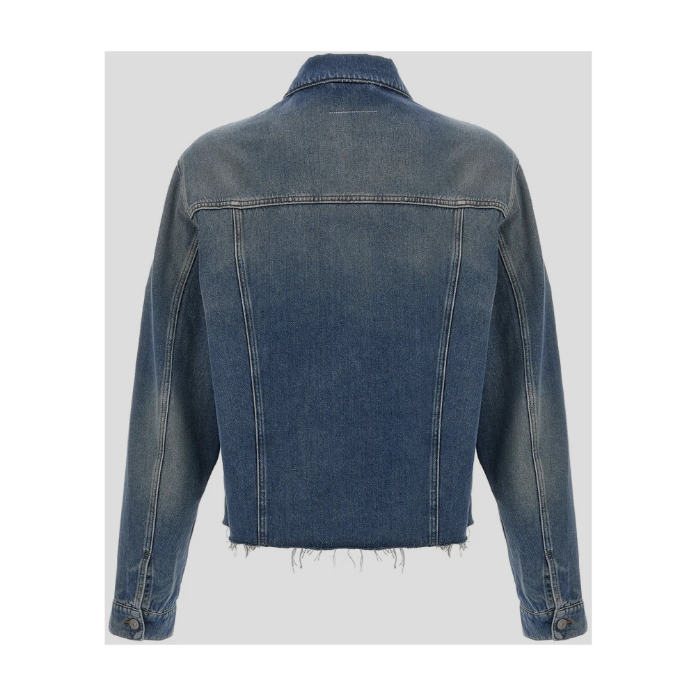 MM6 Maison Margiela Stijlvolle Denimjas van Katoen Blue Heren