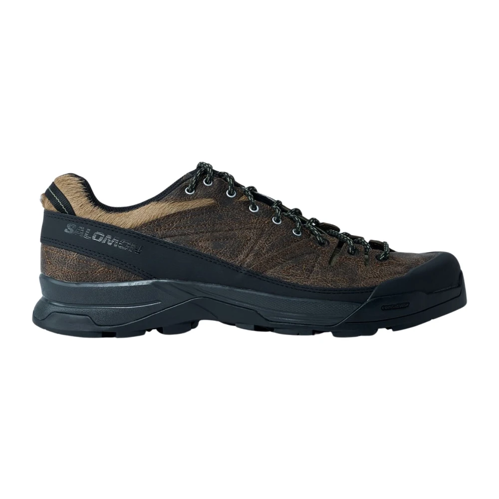 Salomon Sneakers met suède panelen en logo-applicatie Heren Schoenen Bruin