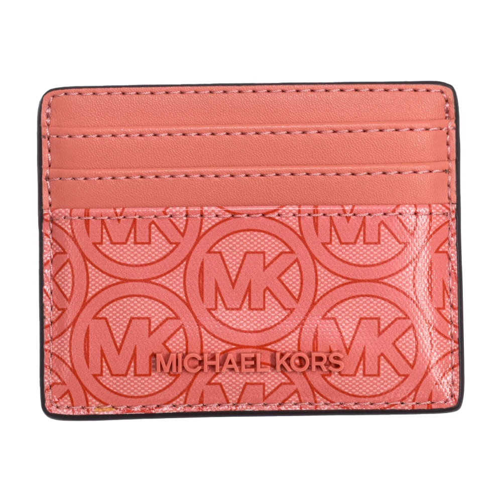 Michael Kors Rechteckige Kartenhülle mit Ausweisfenster Red Dames