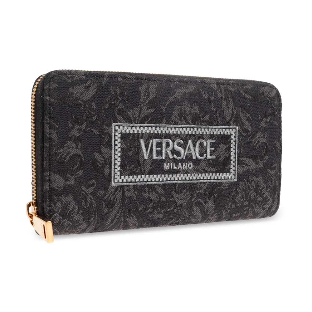 Versace Portemonnee met logo Gray Dames
