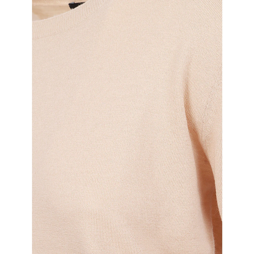 Max Mara Weekend Klassieke Beige Wol en Kasjmier Trui Yellow Dames