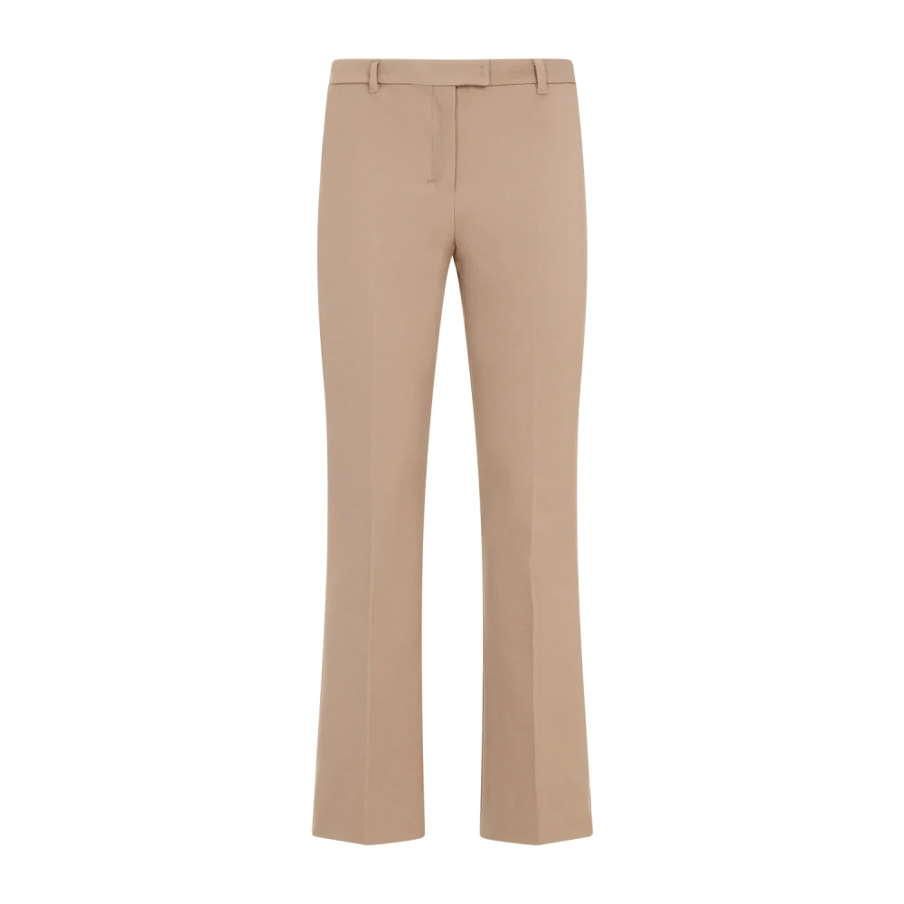 Max Mara Nude & Neutrals Katoenmix Broek Beige Dames