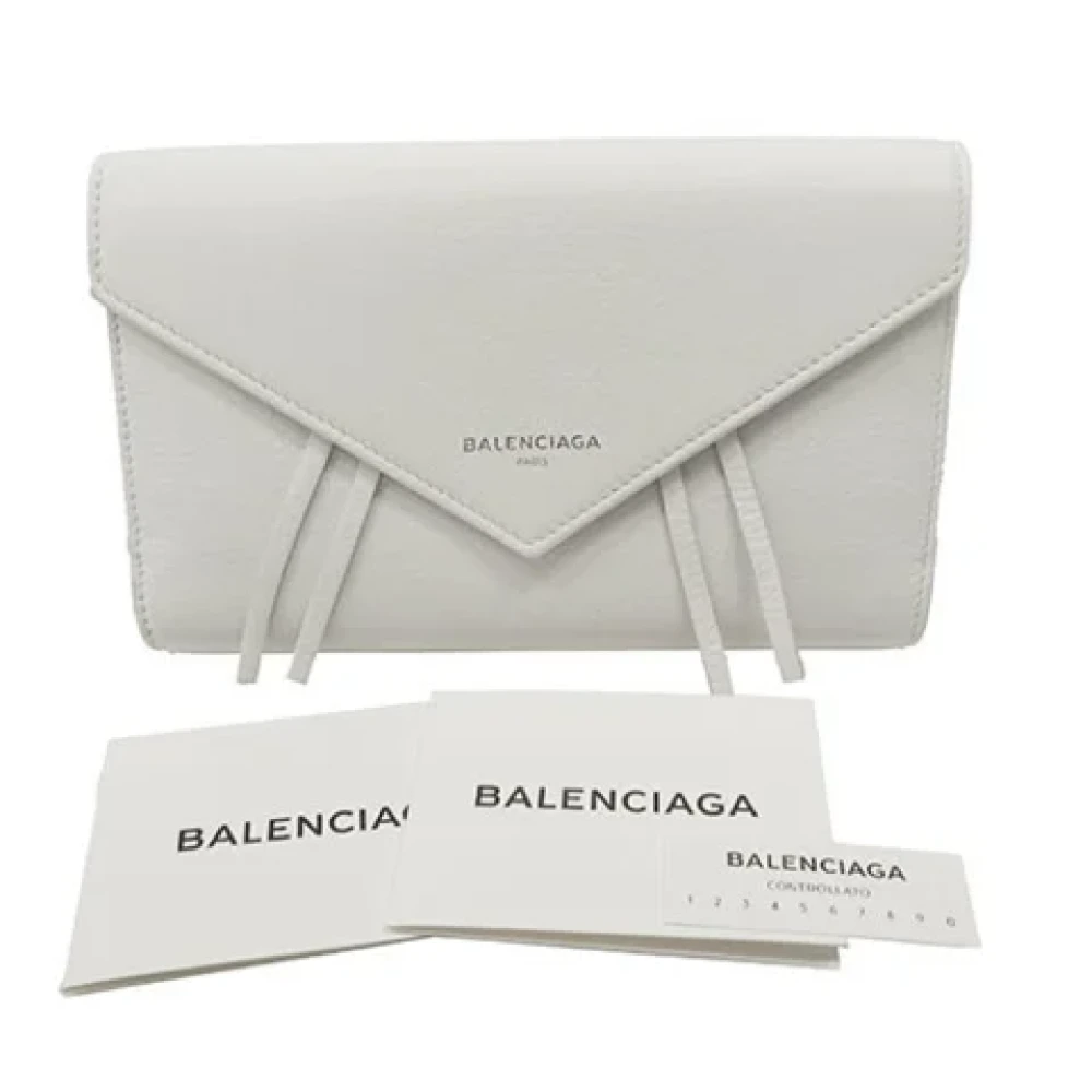 Balenciaga Vintage Pre-owned Leather wallets White Dames