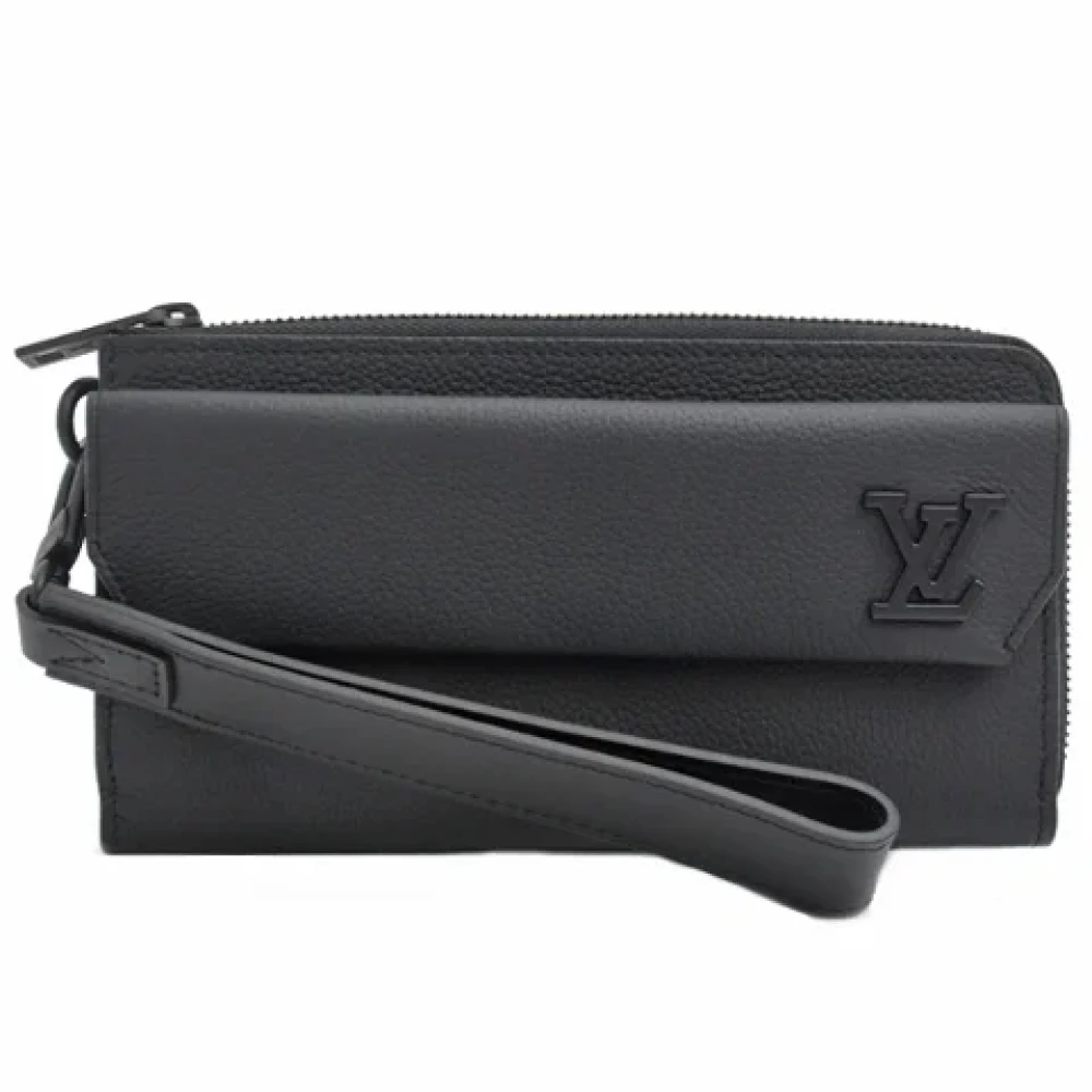 Louis Vuitton Vintage Pre-owned Canvas wallets Black Heren