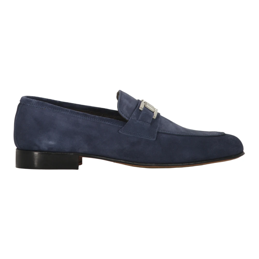 Bruno Magli Mocka Kalvskinns Penny Loafers Blue, Herr