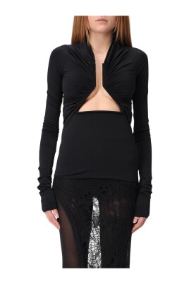 black-keyhole-neck-long-sleeve-top