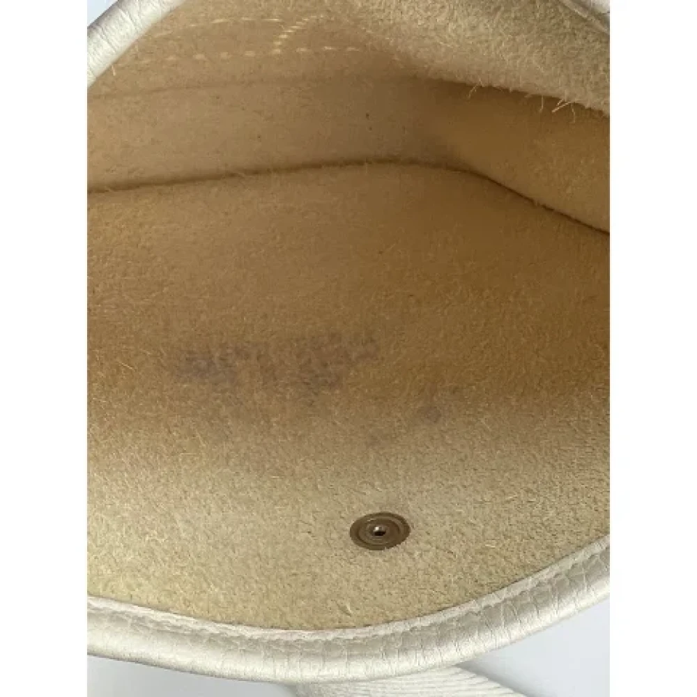 Hermès Vintage Pre-owned Canvas handbags Yellow Dames