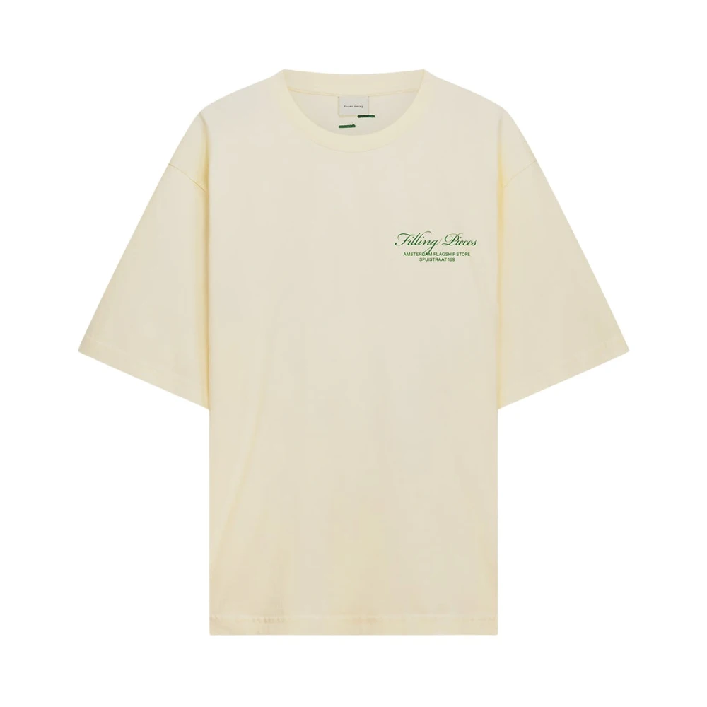 Filling Pieces T-shirt Boxy Flagship Antique White Heren