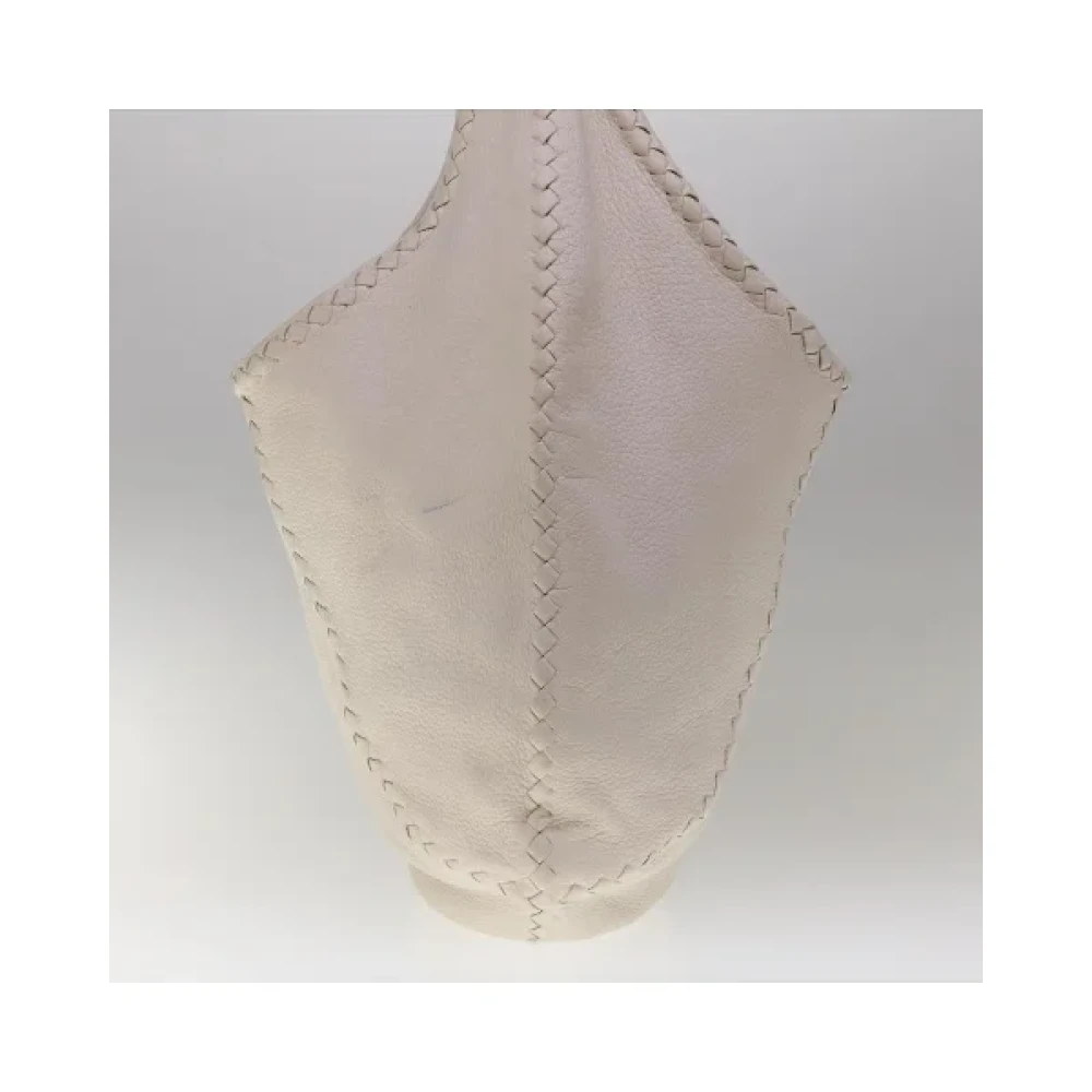 Bottega Veneta Vintage Pre-owned Leather shoulder-bags White Dames