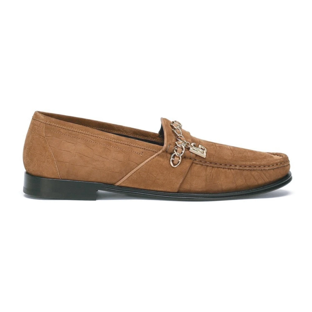 Dolce & Gabbana Men's Brown Suede Loafers