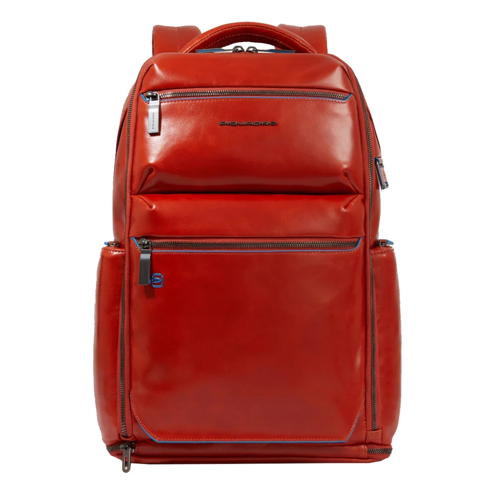 Piquadro Stijlvolle Rugzak voor Dagelijks Gebruik Red Unisex