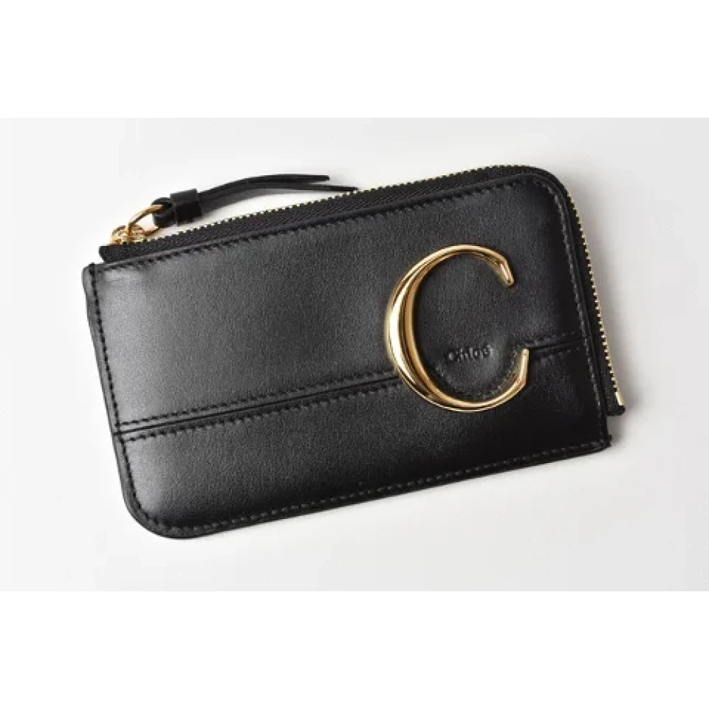 Chloé Pre-owned Leather wallets Black Dames