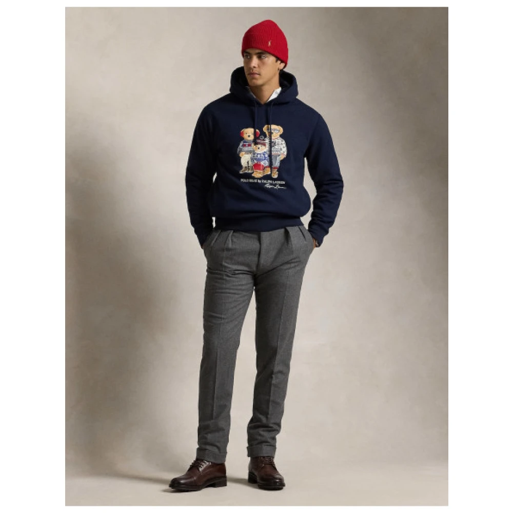 Polo Ralph Lauren Chic Winter Familie Hoodie Blue Heren