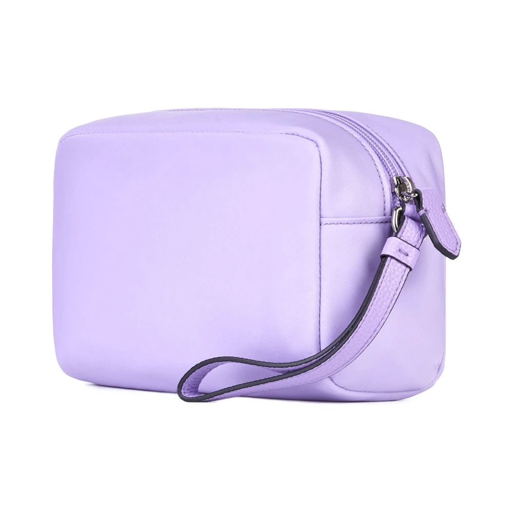 Emporio Armani Glicine Leren Beauty Case Purple Dames