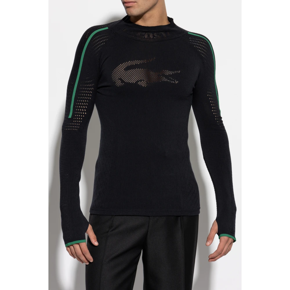 Lacoste Top met logo Black Heren