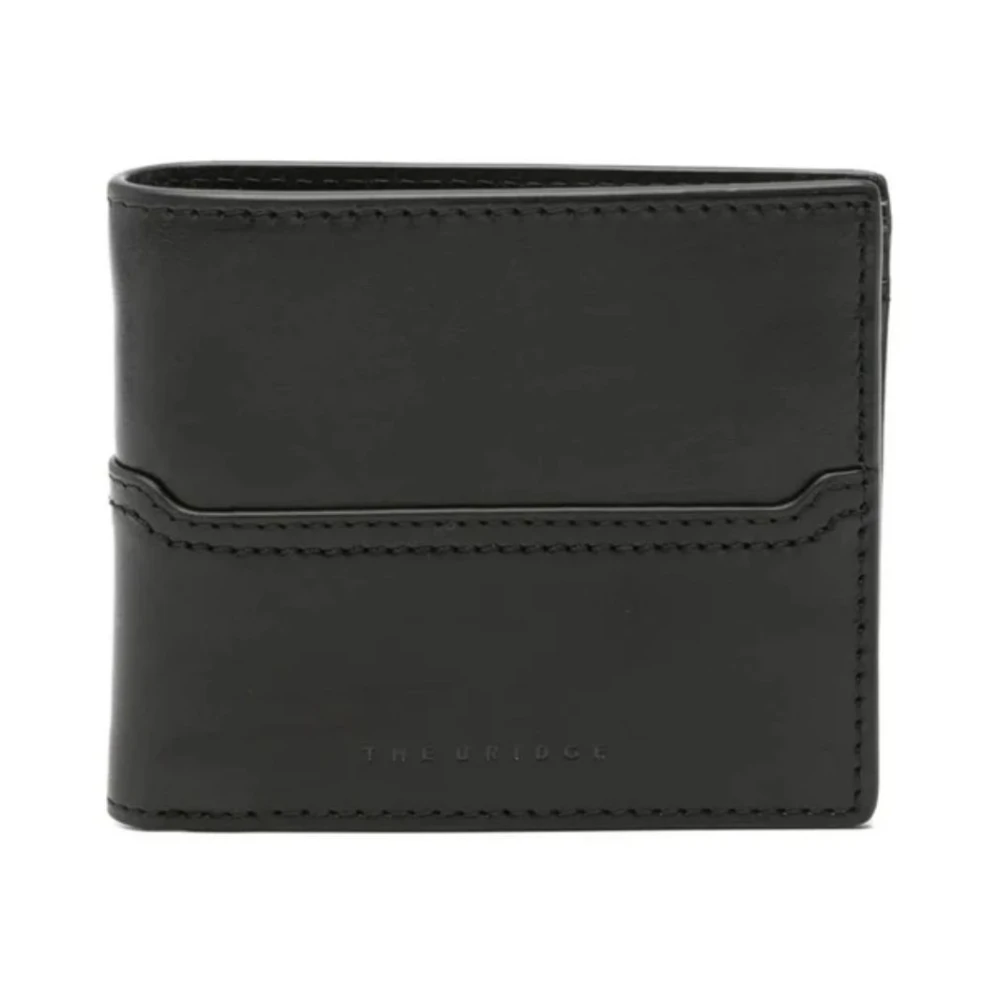 The Bridge Uomo Nero Portafoglio Bifold Compatto