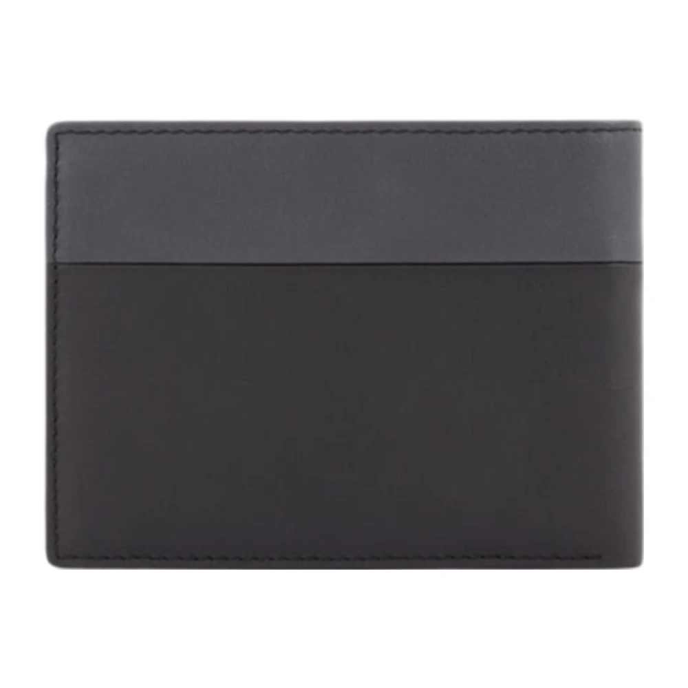 Piquadro Multicolor Portemonnee en Kaarthouder met Muntvak Black Heren
