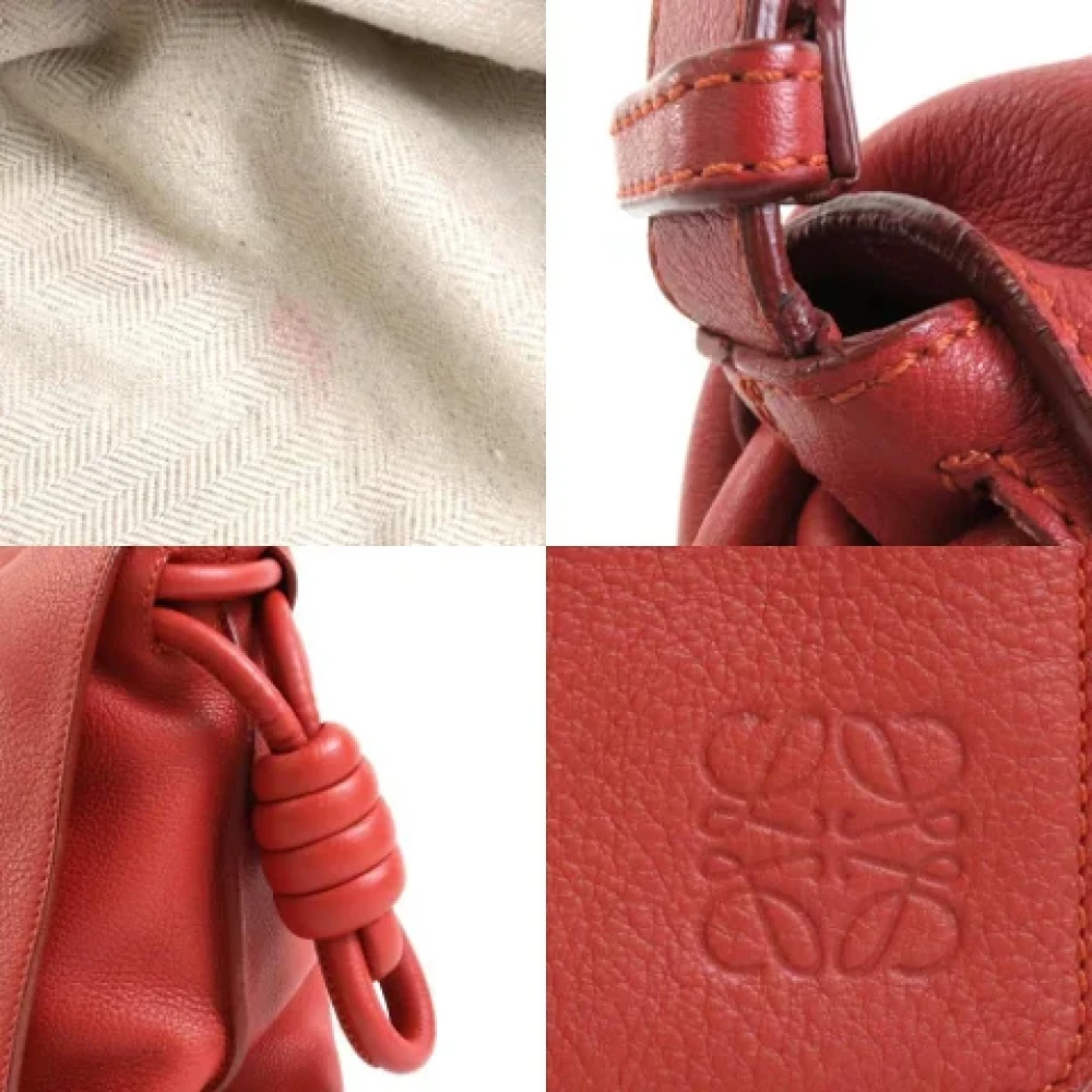 Loewe Pre-owned Leather shoulder-bags Red Dames