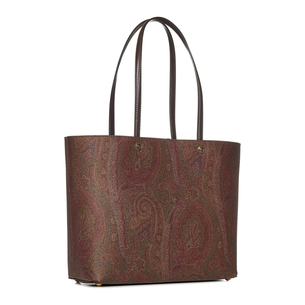 ETRO Bruine Paisley Jacquard Schoudertas Brown Dames