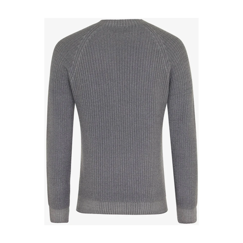 Genti Stijlvolle Pullover Sweater Gray Heren