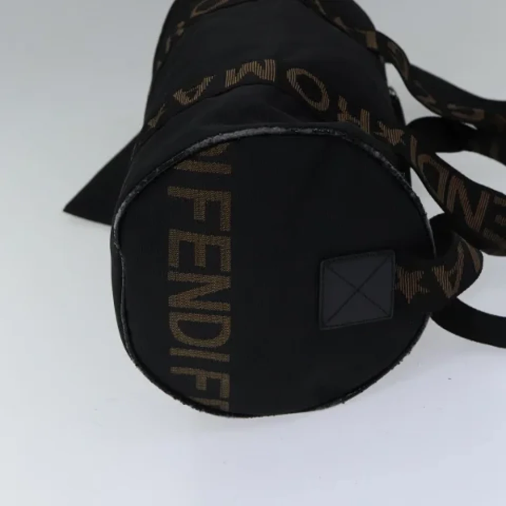 Fendi Vintage Pre-owned Nylon travel-bags Black Dames