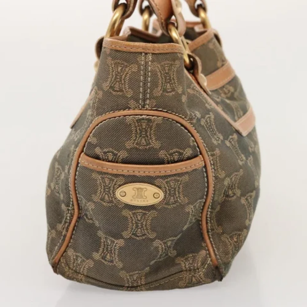 Celine Vintage Pre-owned Canvas handbags Blue Dames