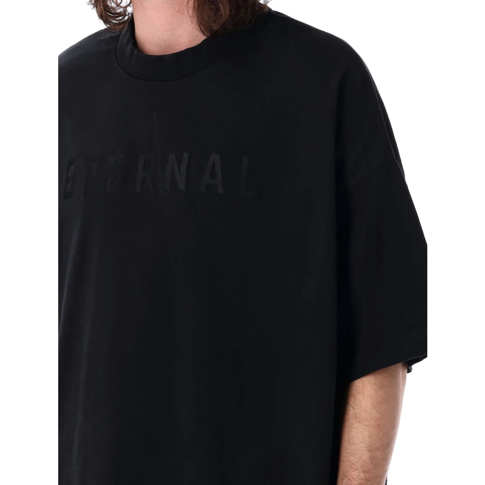Fear Of God Zwarte Eternal T-shirt Katoenen Jersey Black Heren