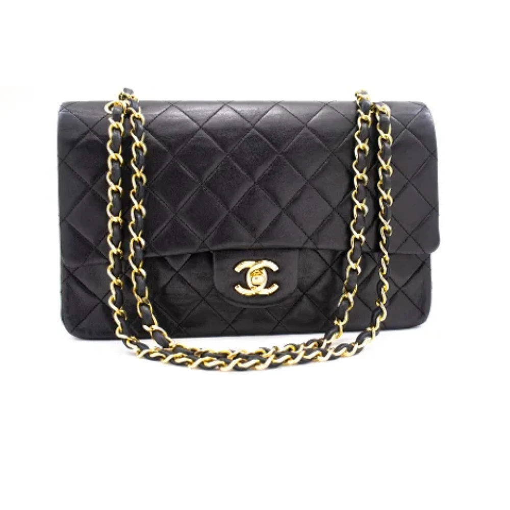 Chanel Vintage Pre-owned Double Flap Bag Black, Dam