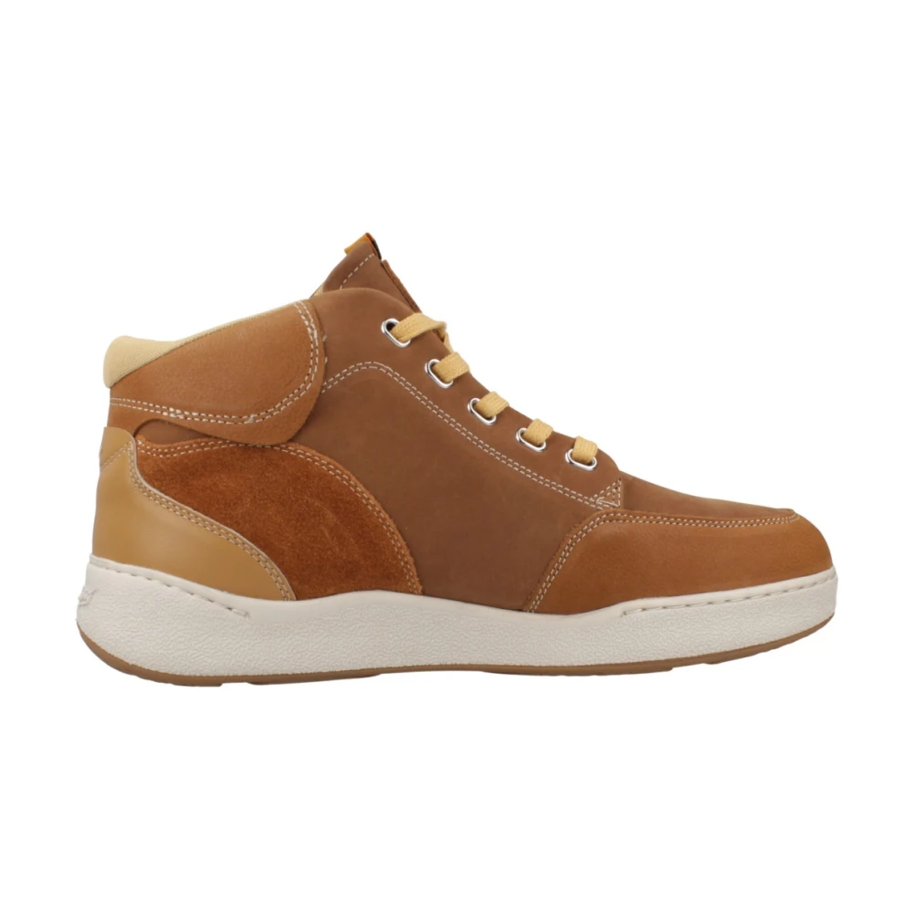 Sunni Sabbi Hoge Top Rubber Sneakers Heren Schoenen Bruin