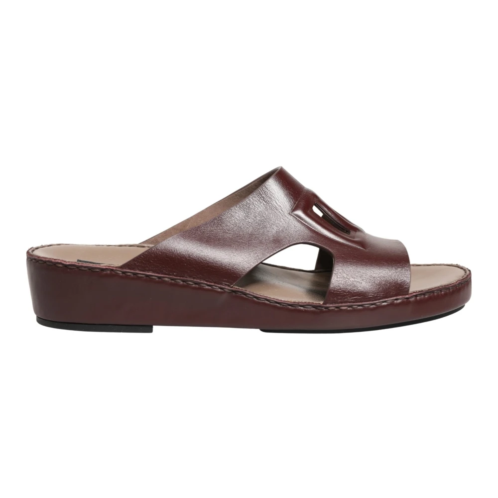 Dolce & Gabbana Men's Brown Slides Sandals - Sliders - 10 Uk - Shoes