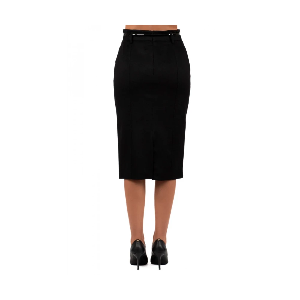 Max Mara Elegante Zwarte Rok Black Dames