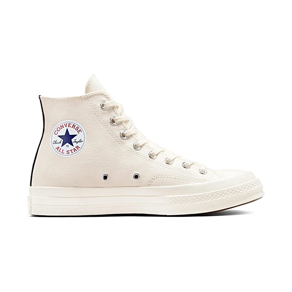 Comme Des Garçons Men's White Sneakers, 9 Uk, Casual Trainers For Everyday Wear