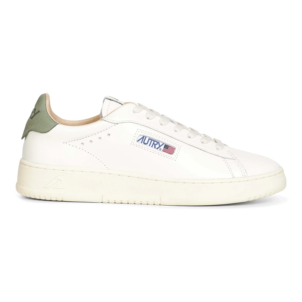 Autry Men's White Dallas Low Trainers - Sneakers - 7 Uk - Shoes