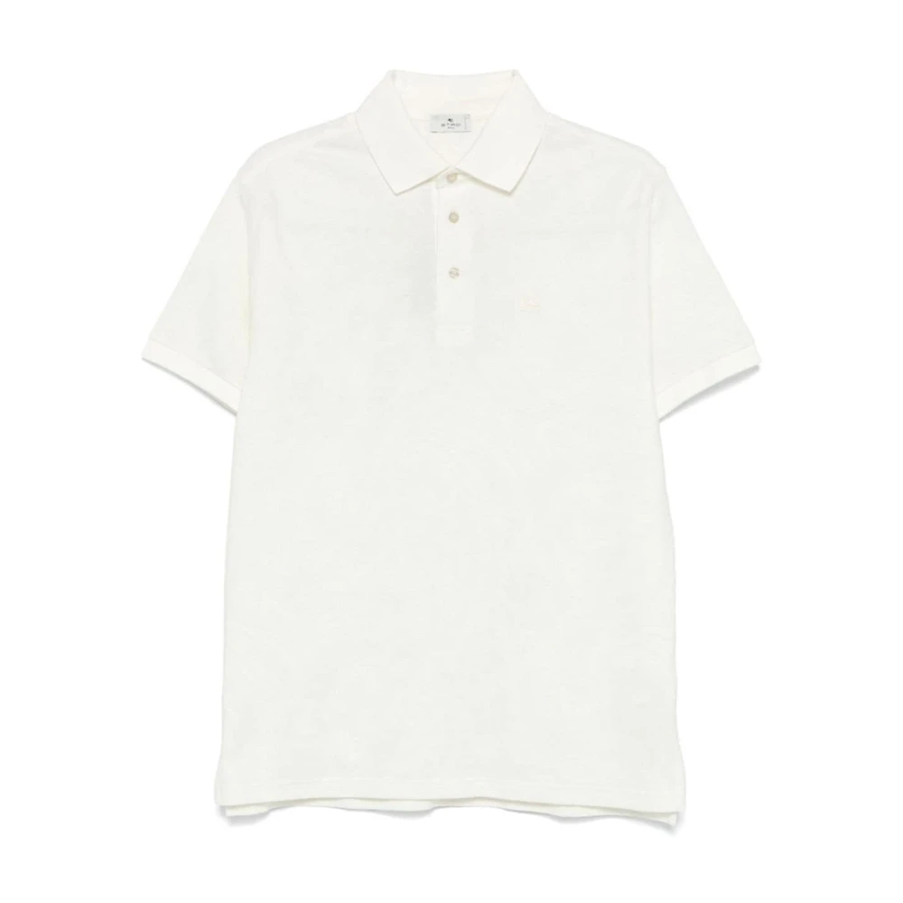 ETRO Casual Katoenen T-Shirt in Blauw White Heren
