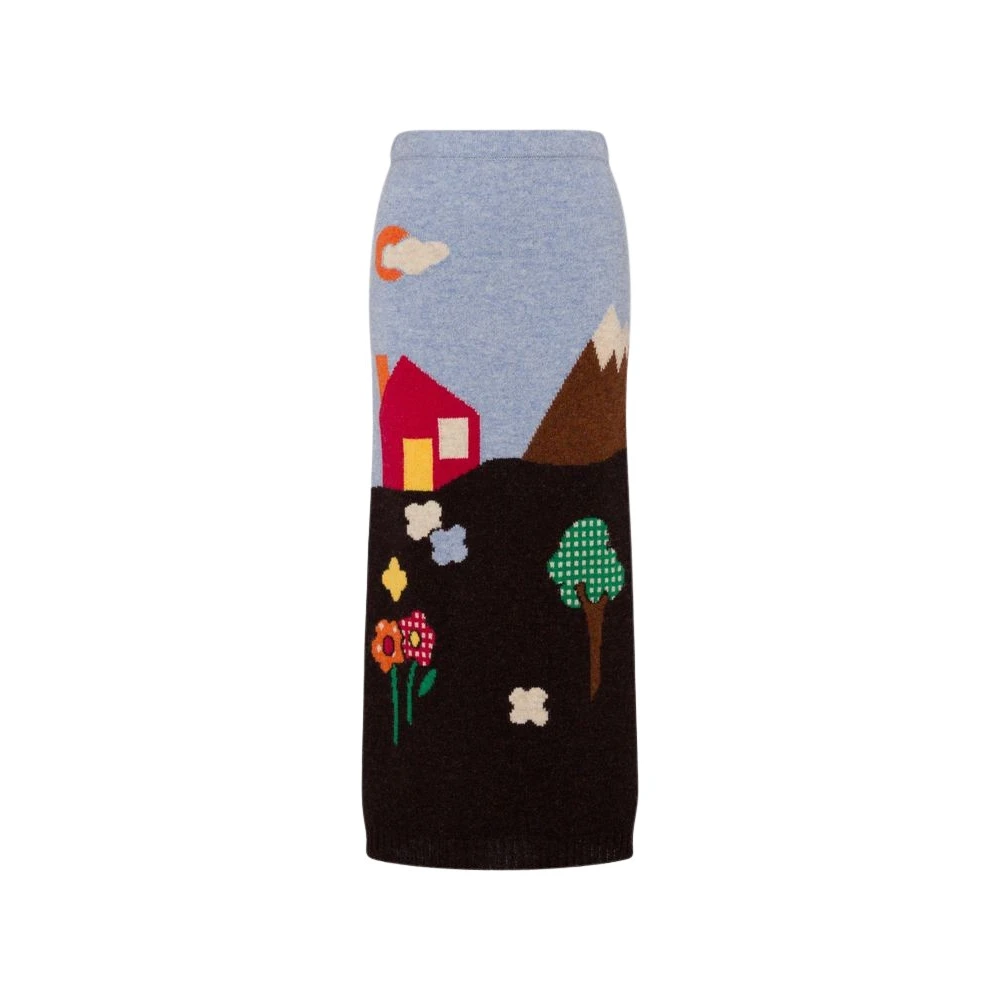 Moschino Women's Shetland Wool Pencil Skirt