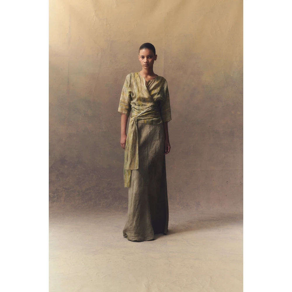 Cortana Jill Bedrukte Ramie Top Multicolor Dames