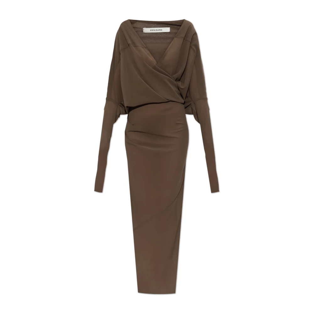 Entire Studios Femme Marron Robes, Brun, Taille: 40 Fr Robe Drapée