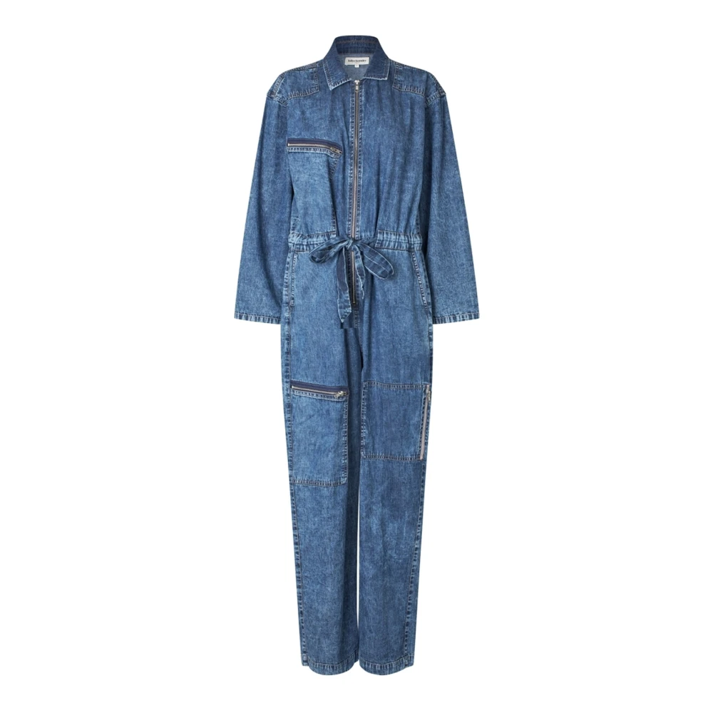 Lollys Laundry Women's Blue Denim Jumpsuit Camdenll Ls - Jumpsuits - L - Jumpsuits & Playsuits